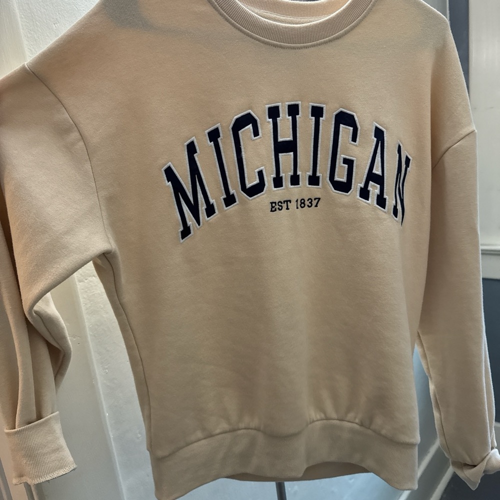 Cream Michigan Sweatshirt